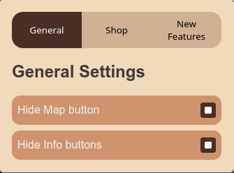 Image of the map button hidden